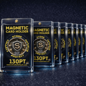130PT Magnetic Card Holder - 10 Pack - Premium Trading Card Display Case