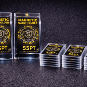 55PT Magnetic Card Holder - 20 Pack (Premium Trading Card Case)