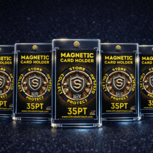 35PT Magnetic Card Holder - 5 Pack (Premium Trading Card Case)